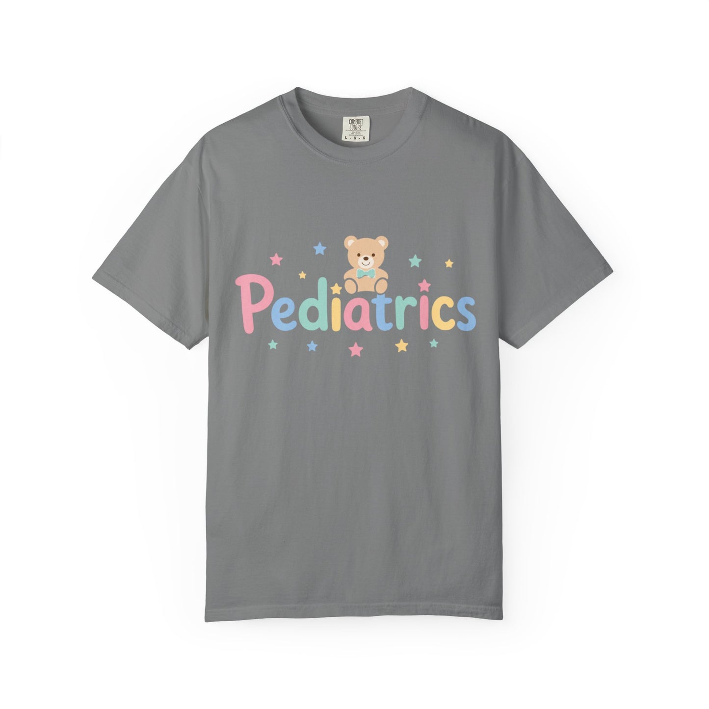 Pediatrics Teddy Bear T-Shirt — Pastel Nurse Doctor Staff Tee