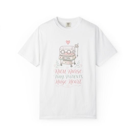 NICU Nurse: Tiny Patients, Huge Heart — Watercolor Incubator Tee