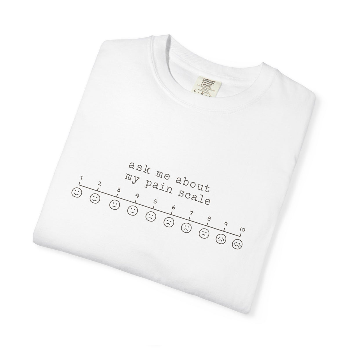 Funny Nurse Shirt | Ask Me About My Pain Scale | RN Gift T-Shirt | Nurse Week Shirt | Minimalist Nurse Humor Tee