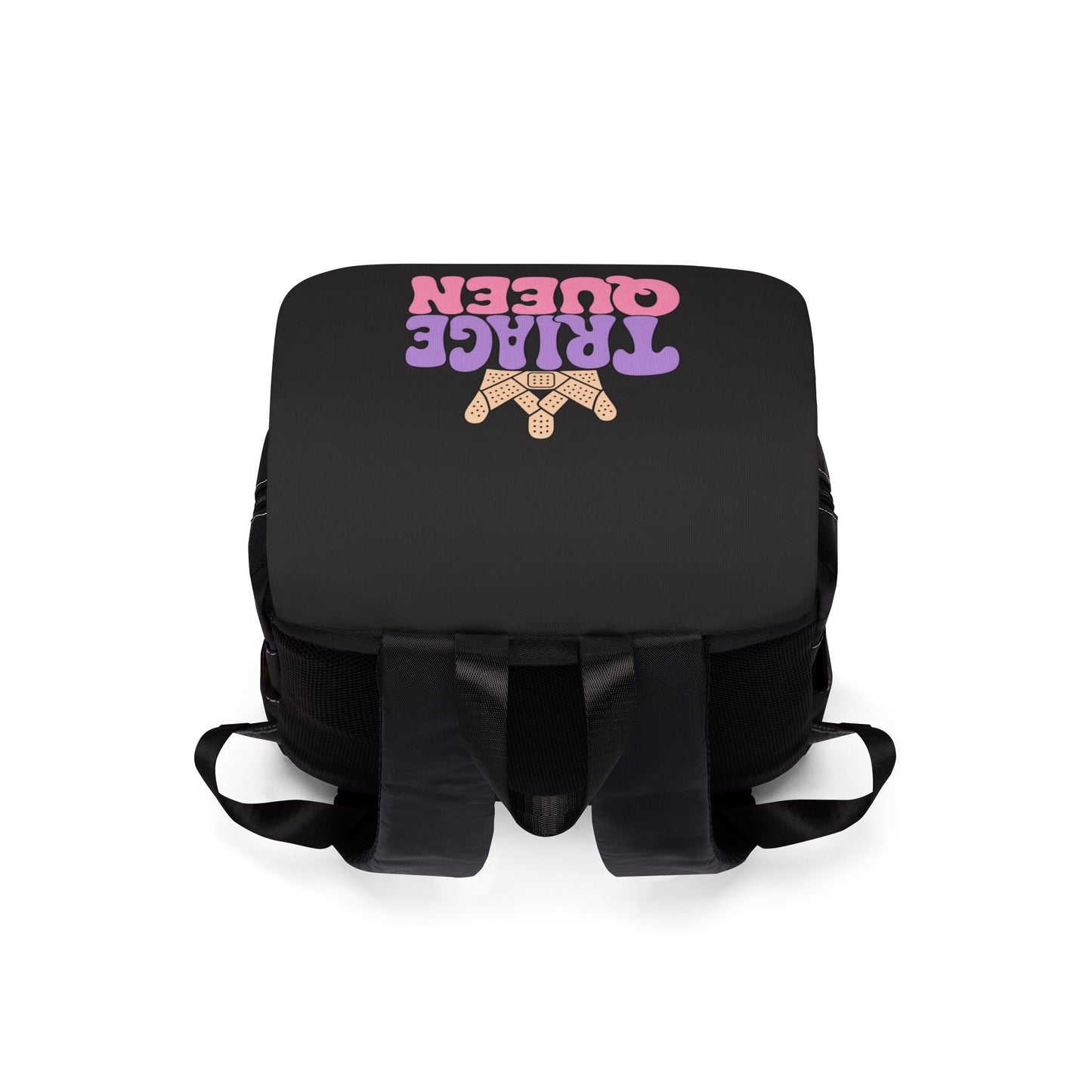 Backpack — "Triage Queen" Medical Nurse Crown Travel Backpack