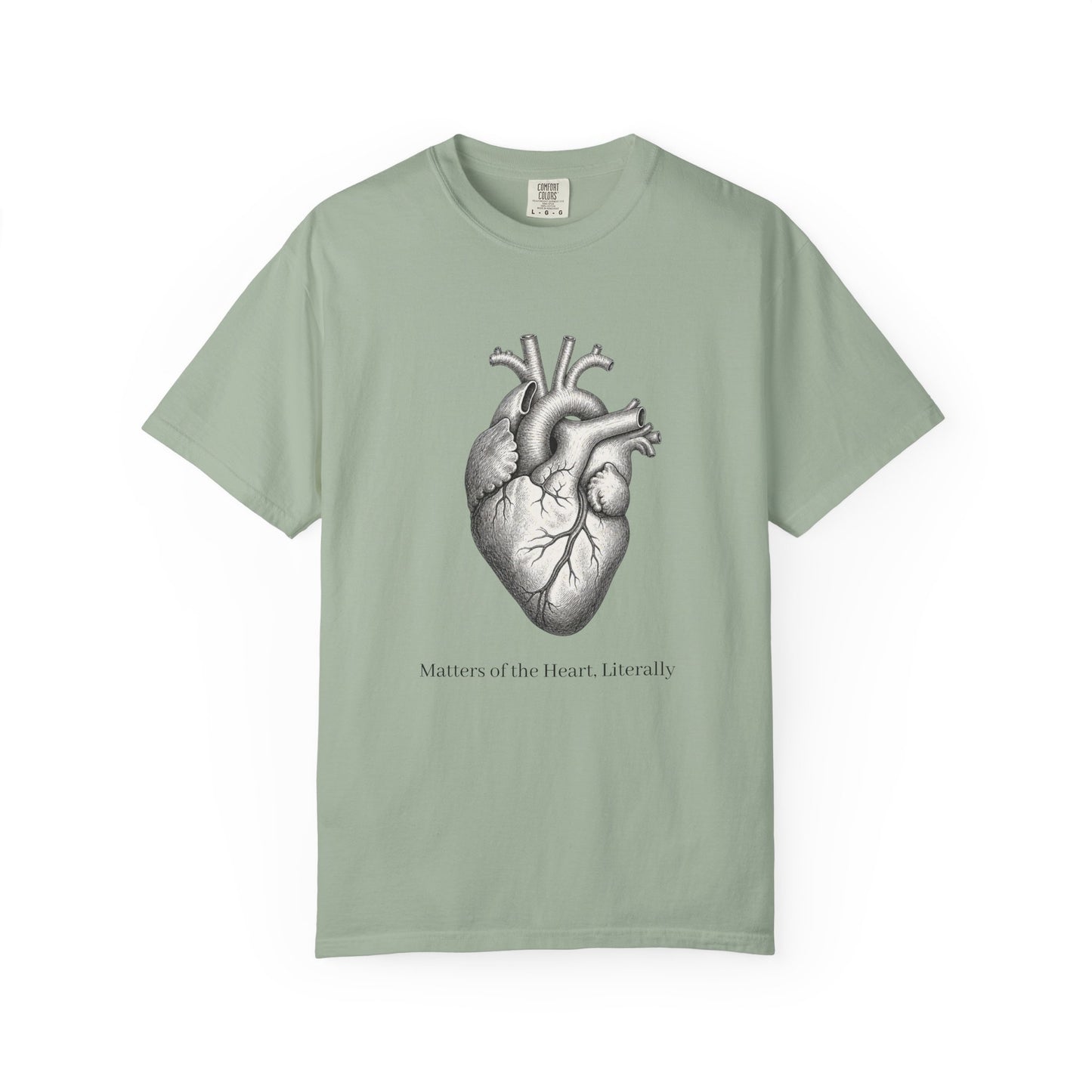 Anatomical Heart T-Shirt — “Matters of the Heart, Literally” Medical Illustration Tee