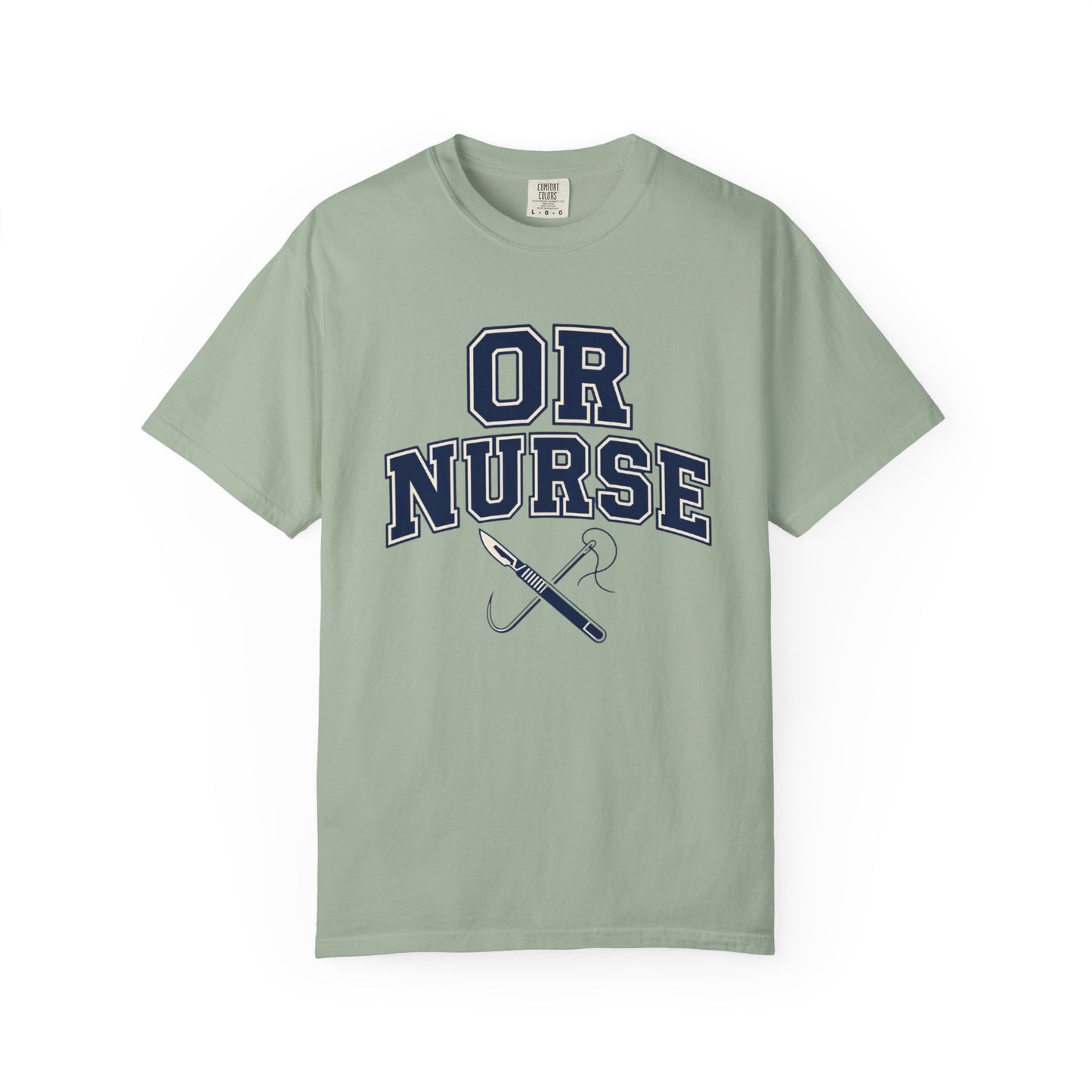 OR Nurse T-Shirt — Surgical/OR Nurse Tee with Scalpel & Needle Graphic