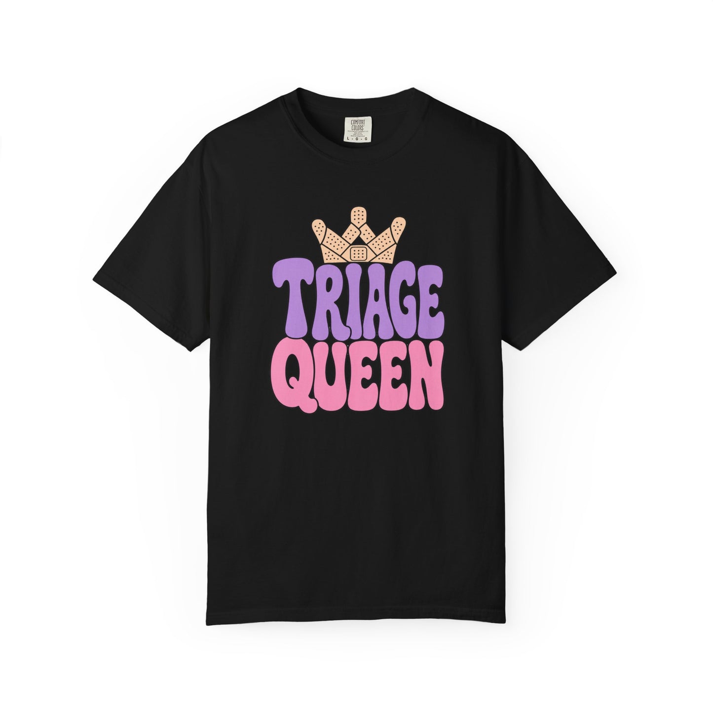 Triage Queen — Bubble Letter ER Nurse Tee