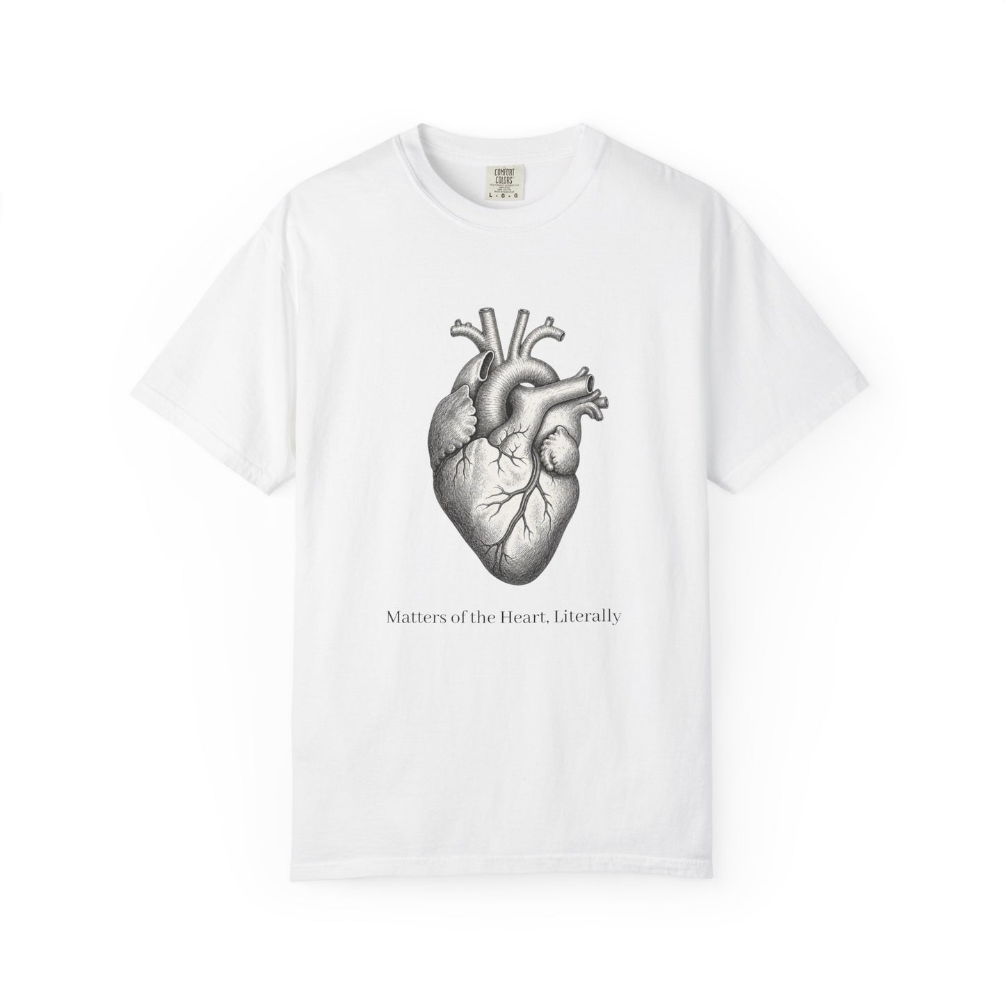Anatomical Heart T-Shirt — “Matters of the Heart, Literally” Medical Illustration Tee