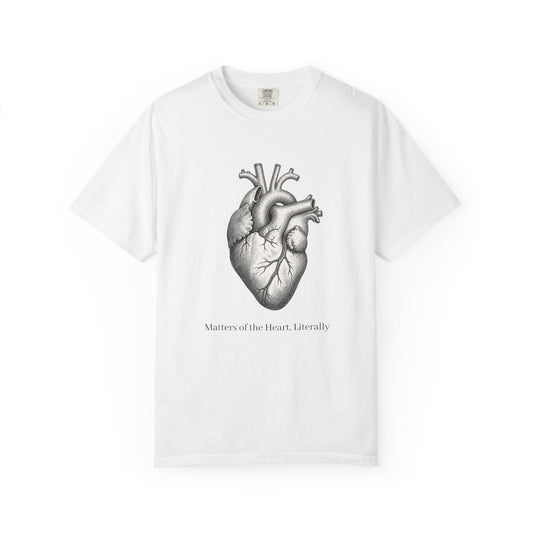 Anatomical Heart T-Shirt — “Matters of the Heart, Literally” Medical Illustration Tee
