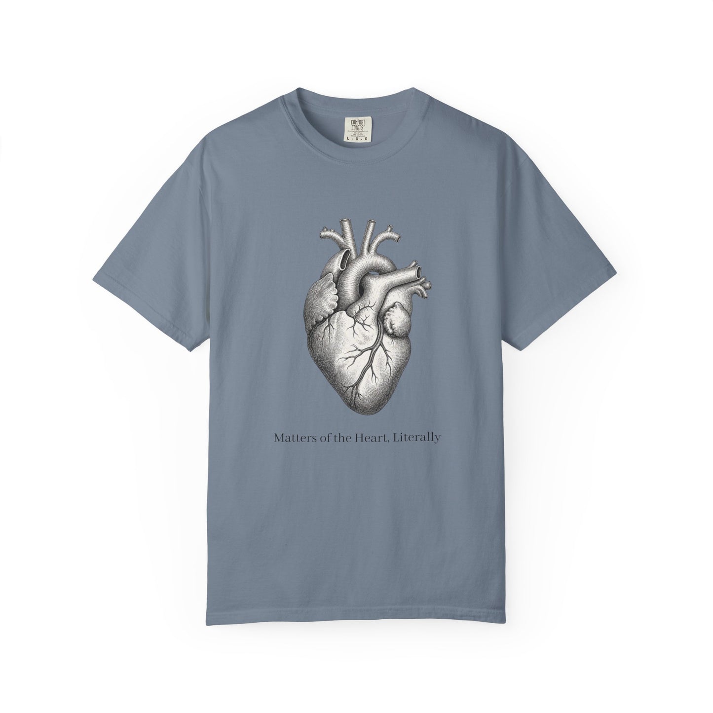 Anatomical Heart T-Shirt — “Matters of the Heart, Literally” Medical Illustration Tee