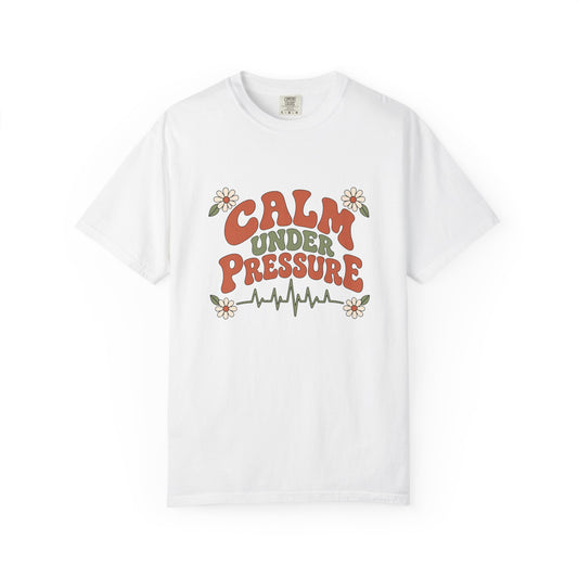 Calm Under Pressure — Retro Heartbeat Tee