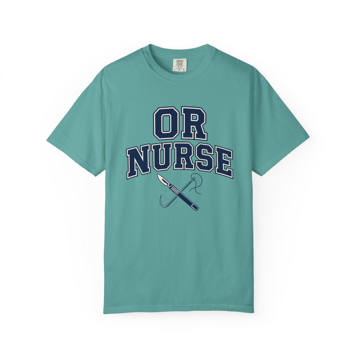 OR Nurse T-Shirt — Surgical/OR Nurse Tee with Scalpel & Needle Graphic