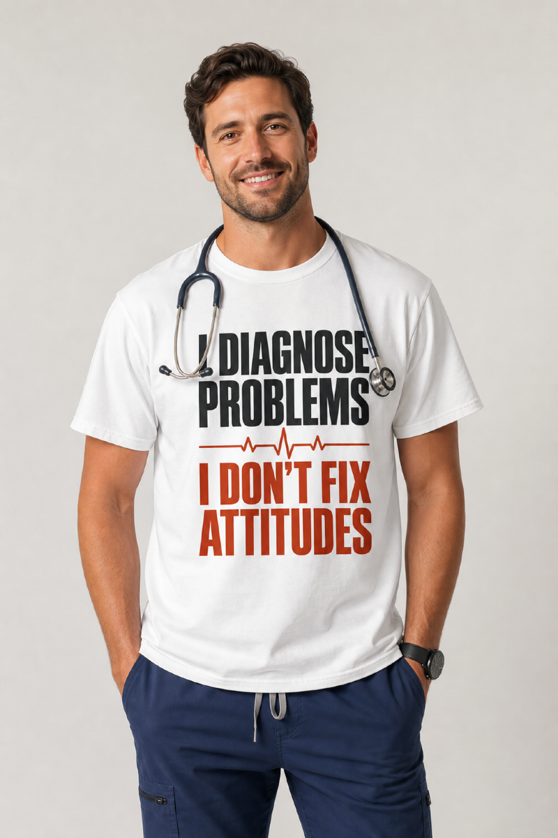 I Diagnose Problems I Don't Fix Attitudes T-Shirt
