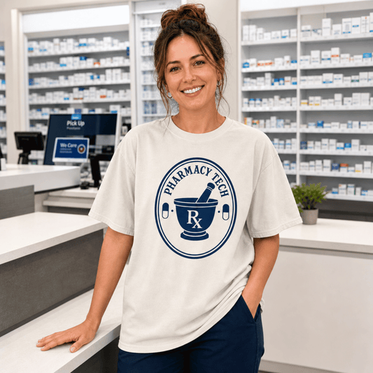 Pharmacy Tech — Classic Rx Emblem Tee