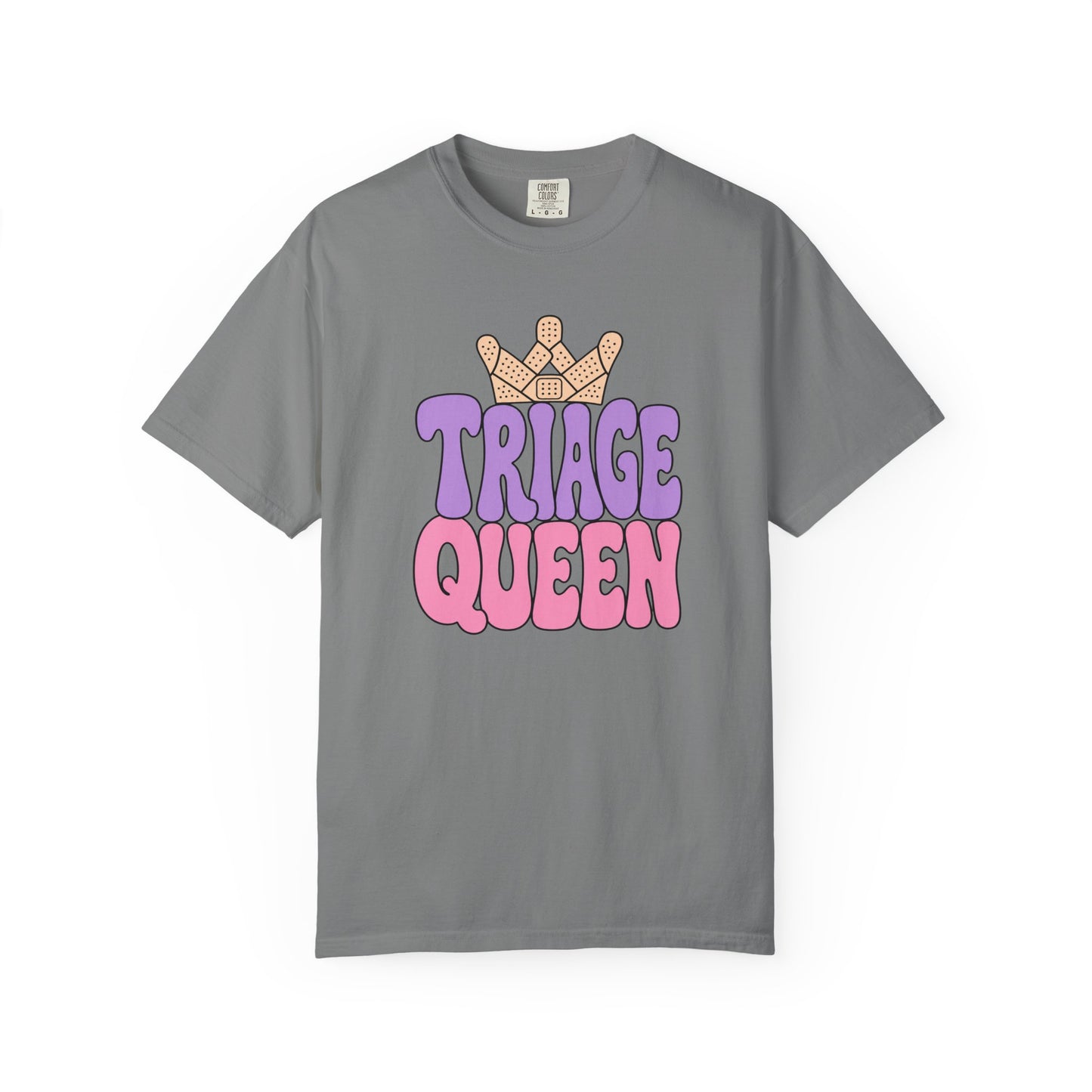 Triage Queen — Bubble Letter ER Nurse Tee