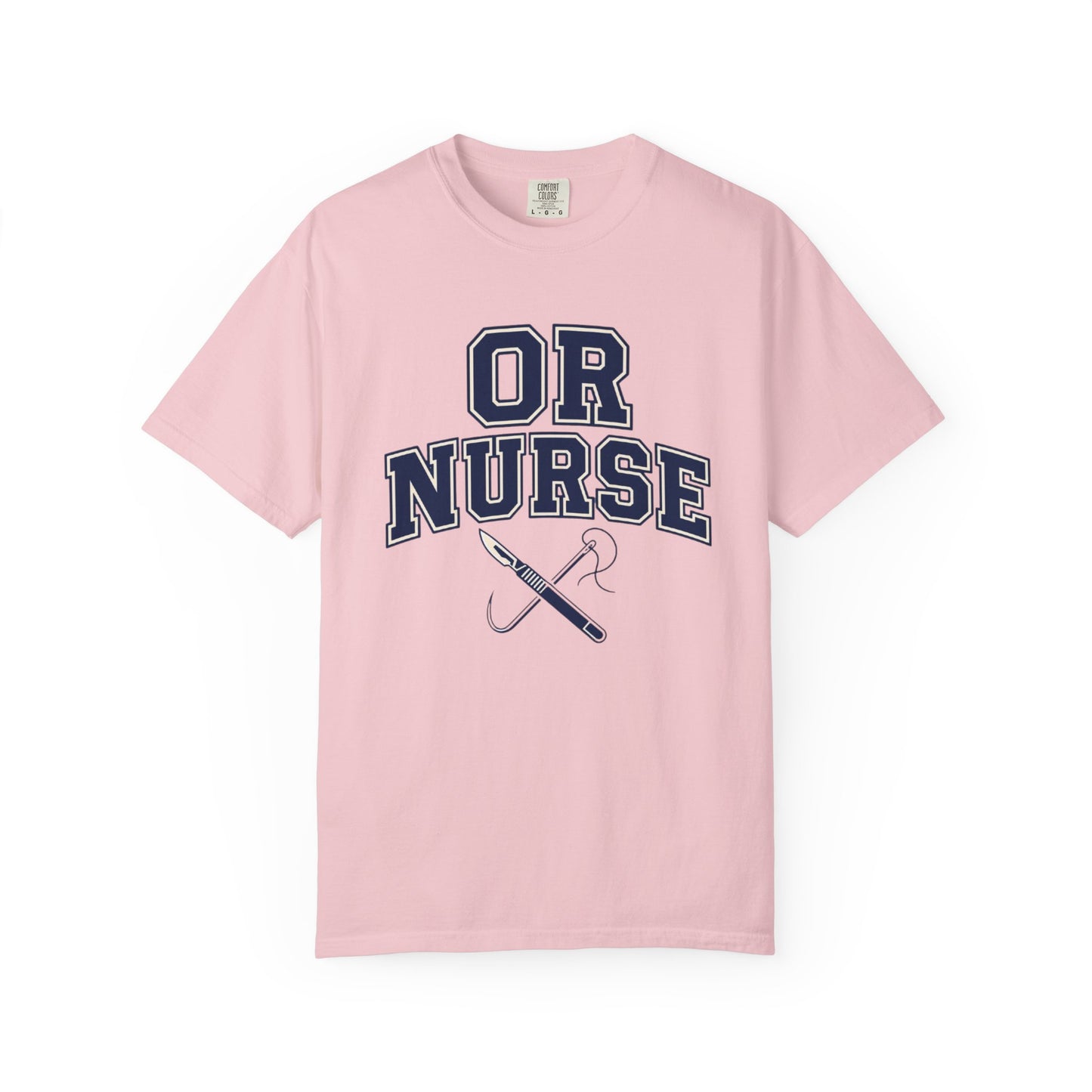 OR Nurse T-Shirt — Surgical/OR Nurse Tee with Scalpel & Needle Graphic