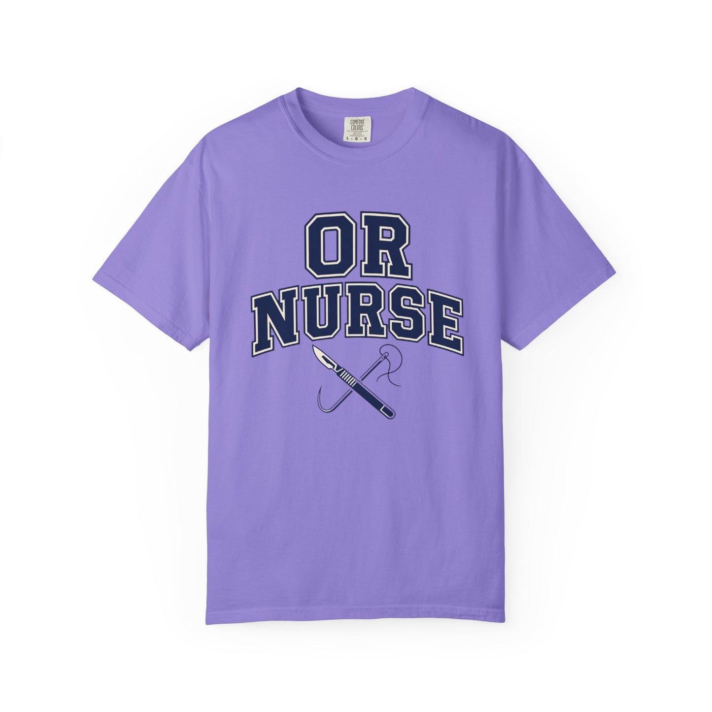OR Nurse T-Shirt — Surgical/OR Nurse Tee with Scalpel & Needle Graphic