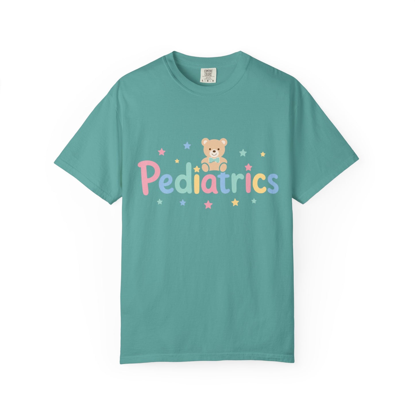 Pediatrics Teddy Bear T-Shirt — Pastel Nurse Doctor Staff Tee