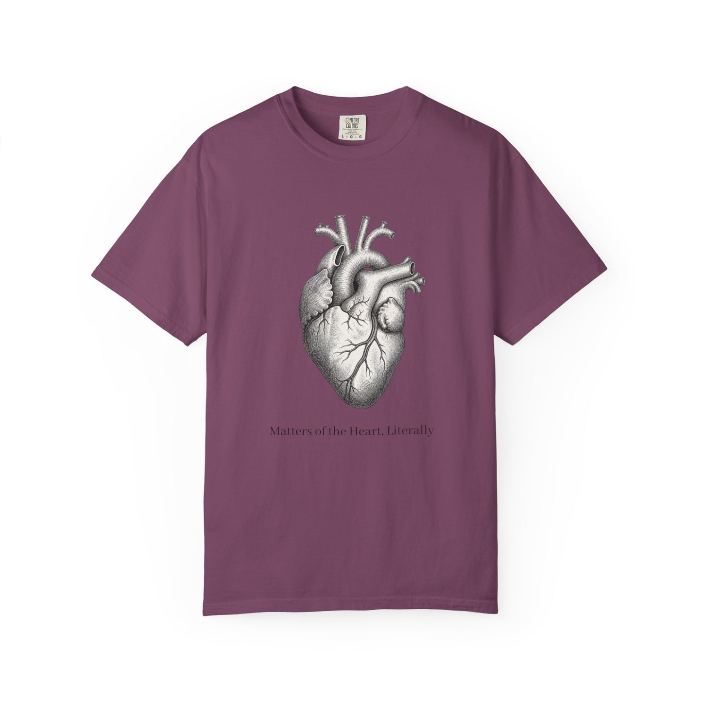 Anatomical Heart T-Shirt — “Matters of the Heart, Literally” Medical Illustration Tee