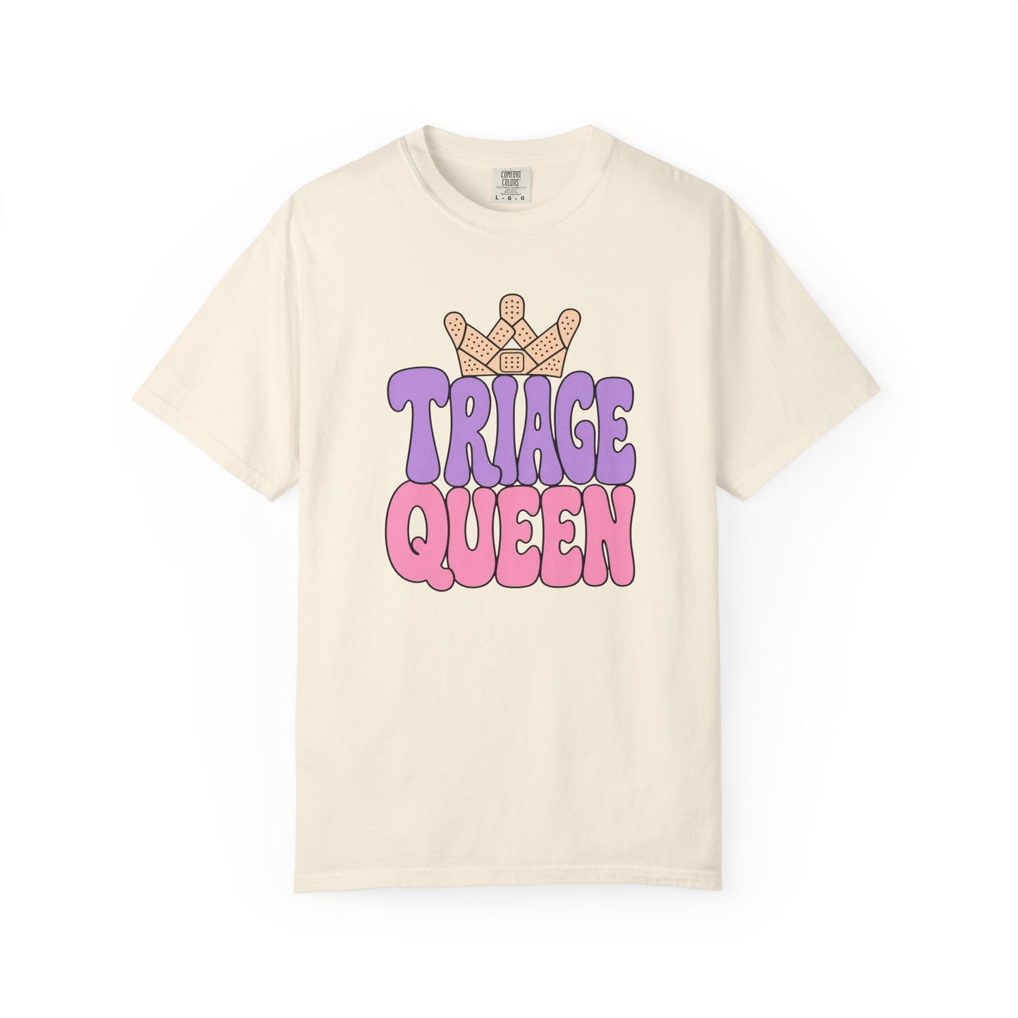 Triage Queen — Bubble Letter ER Nurse Tee