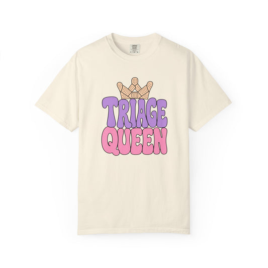 Triage Queen — Bubble Letter ER Nurse Tee