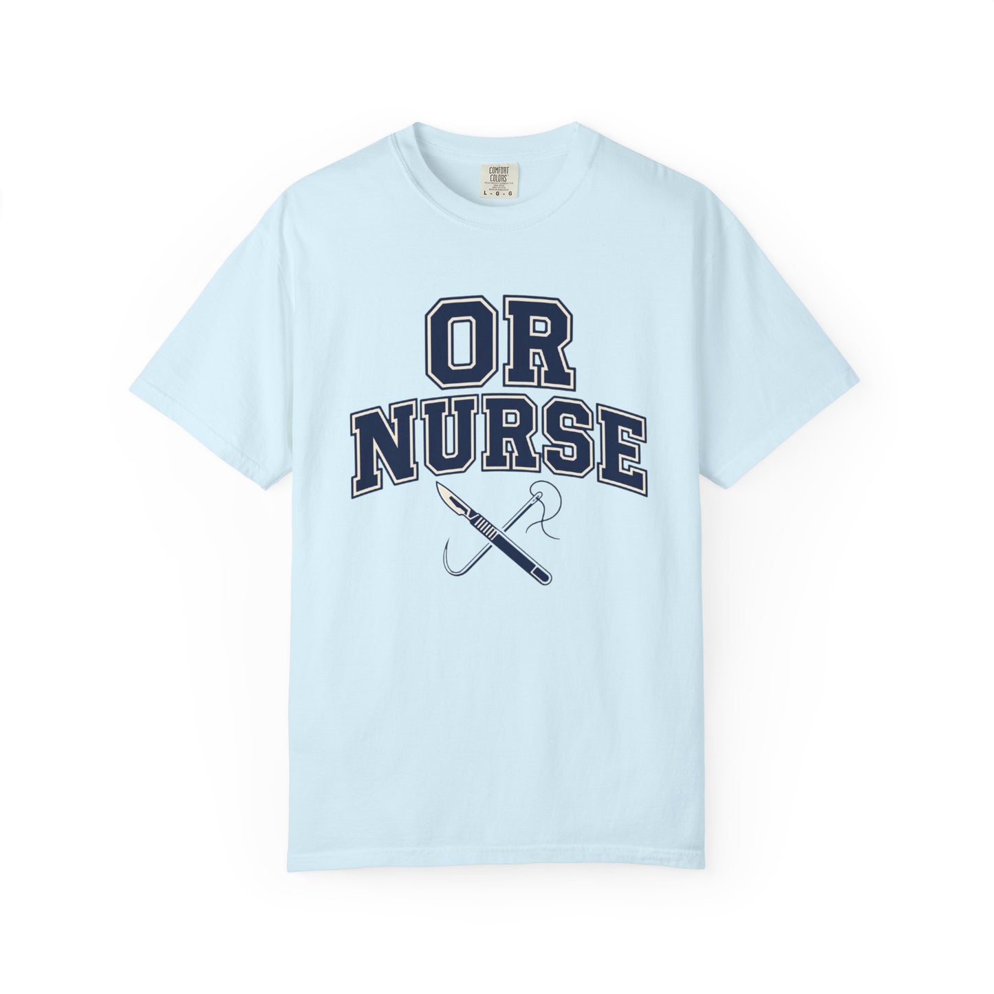 OR Nurse T-Shirt — Surgical/OR Nurse Tee with Scalpel & Needle Graphic