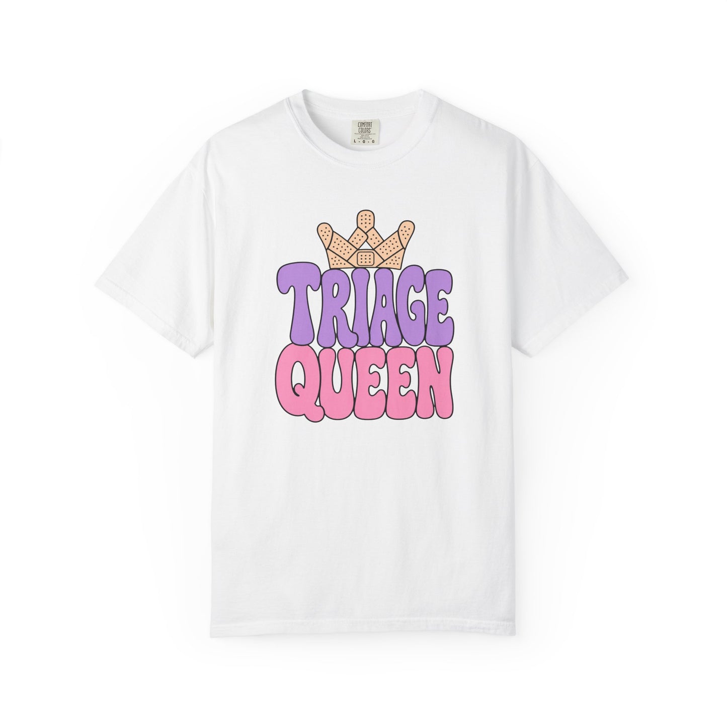 Triage Queen — Bubble Letter ER Nurse Tee