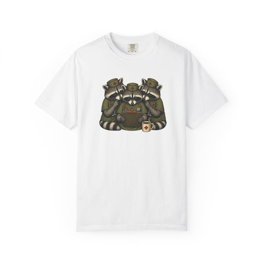 Nurse Raccoons — Funny Scrubs Squad Tee