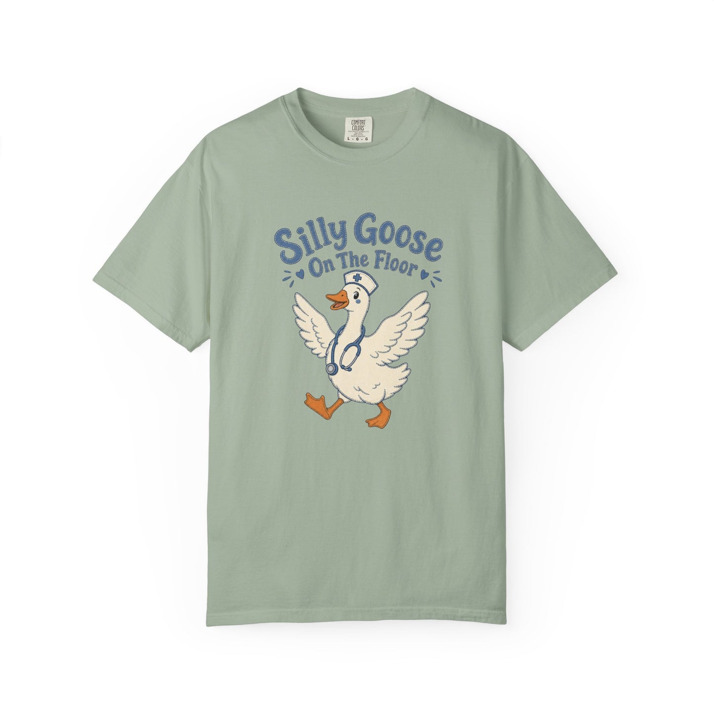 Silly Goose Nurse T-Shirt – Cute Cartoon Goose Graphic Tee